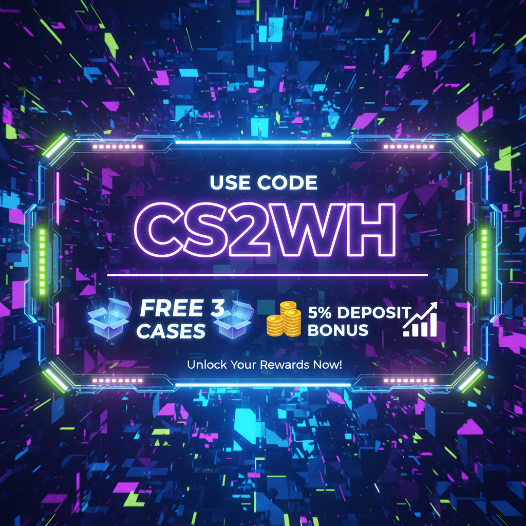 Use code CS2WH to get 5% deposit bonus and 3 free cases